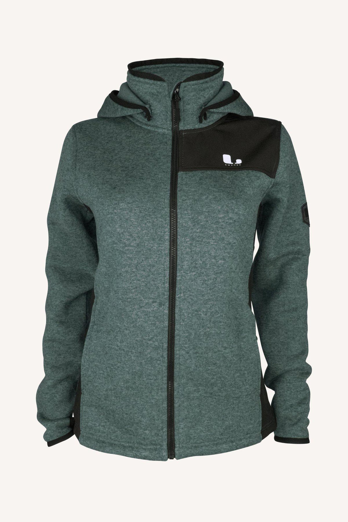BORMIO flíspeysa Dark Mint - Kvenna
